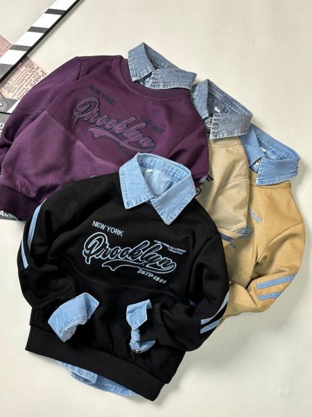 بلوز ولادي قطعتين 2-8